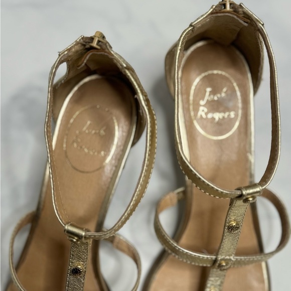 Jack Rogers Julia Block Heel Sandal – Platinum – Size 10 - Picture 7 of 11